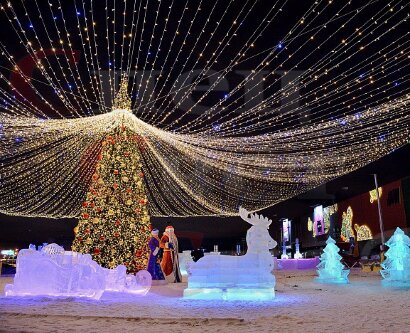 Гирлянда "Звездное небо" морозостойкая. IP 65 шатер